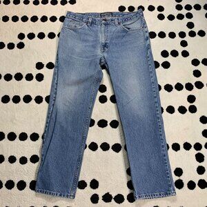 Vintage Dakota Jeans Mens 36x30 Faded Stone Wash Denim Straight Leg Western Boho